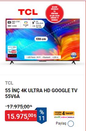 BİM'den kaçırılmayacak çok uygun fiyatlara Televizyon kampanyası! 3 bin 790 TL'ye televizyon 4